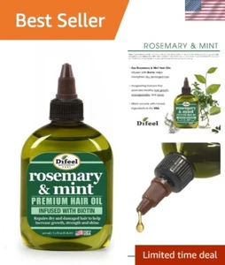 Nourishing Rosemary Mint Hair Oil with Biotin - Repair & Strengthen Hair - Picture 1 of 10