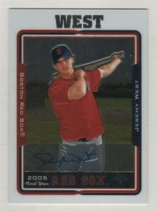 2005 Topps Chrome #229 Jeremy West Boston Red Sox Auto Autograph HBV$10 - Picture 1 of 1