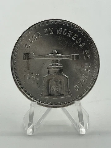 1980 Mexican Una Onza Balance Scale • 1 oz Silver Coin! Cover