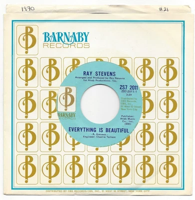 RAY STEVENS, "EVERYTHING IS BEAUTIFUL" - Image 1 of 3