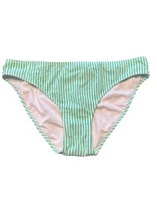 Aerie Green White Stripe Bikini Swim Bottom Classic Size Medium NWT - Picture 1 of 3