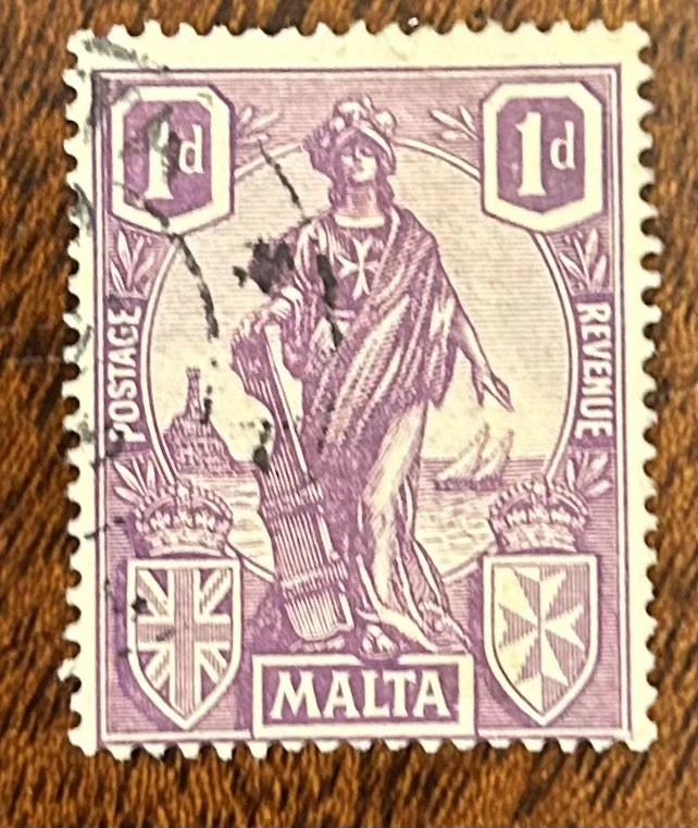 Malta: 1924. SC # 101, used.  ID #SC-02192 - Image 1 of 2