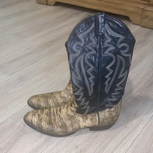 Panhandle Slim Desert Reptile Lizard Ranch Hand Rodeo Cowboy Boots 10 D USA - Picture 1 of 10
