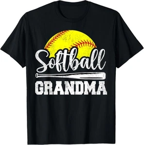 Softball Grandma Softball Player Game Day Mother's Day Gift T-Shirt Hoodie - Picture 1 of 17