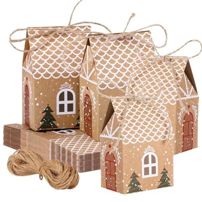 Cajas medianas para regalos de fiesta de Navidad de 24 piezas cajas de golosinas, cajas de regalo para  Foto 1 de 4