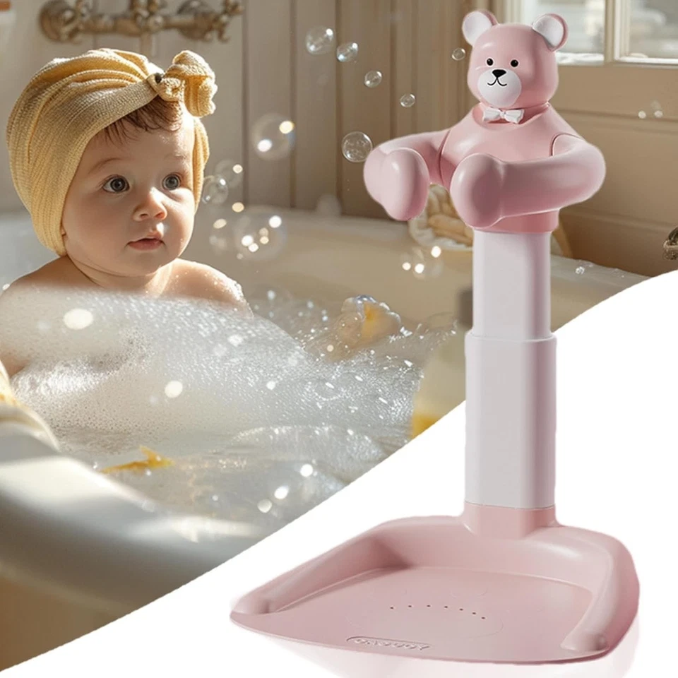 OYAJIA Baby Shower Stand Adjustable Height Anti Slip Foldable Baby Standing Support Pjb