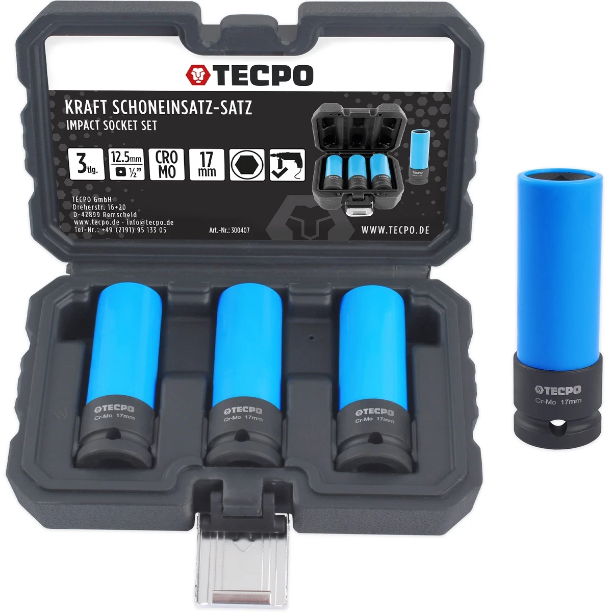 Sunex 517MSS Stecknuss 17 Mm – Robuster Doppel-Vierkant-Stecknuss Für Werkstatt & Profi