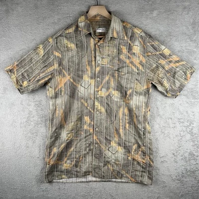 Georg Roth Men’s Button-Up Shirt Size Medium Multi-Color Abstract Art Print - Image 1 of 4
