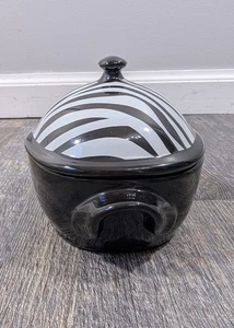 Celebrating Home Mini Auflaufform schwarz weiß Zebrastreifen - Bild 1 von 7