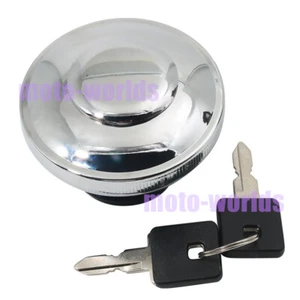 Fuel Gas Tank Cap Cover Key Fit for Harley SOFTAIL DEUCE FXSTD 1BSY 2000-2006 - Picture 1 of 8