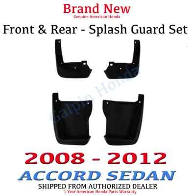 Genuine OEM Honda Accord 4dr Sedan Splash Guard Set 2008 - 2012  (08P00-TA0-100) Foto 1 de 4