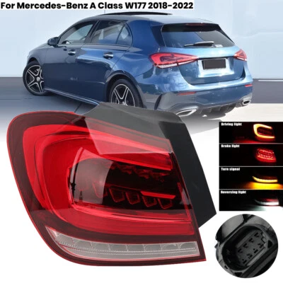 Left LED Rear Light For Mercedes-Benz A Class W177 2018-2022 Outer Tail Lamp N/S - image 1 of 4