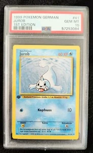 1999 POKEMON GERMAN 41 JUROB 1ST EDITION PSA 10 - Picture 1 of 2
