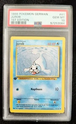 1999 POKEMON GERMAN 41 JUROB 1ST EDITION PSA 10 - Image 1 of 2