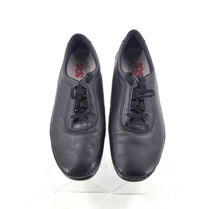 SAS Traveler Women Size 8.5N Black Leather Walking Tripad Comfort Oxford Shoes - Picture 1 of 10