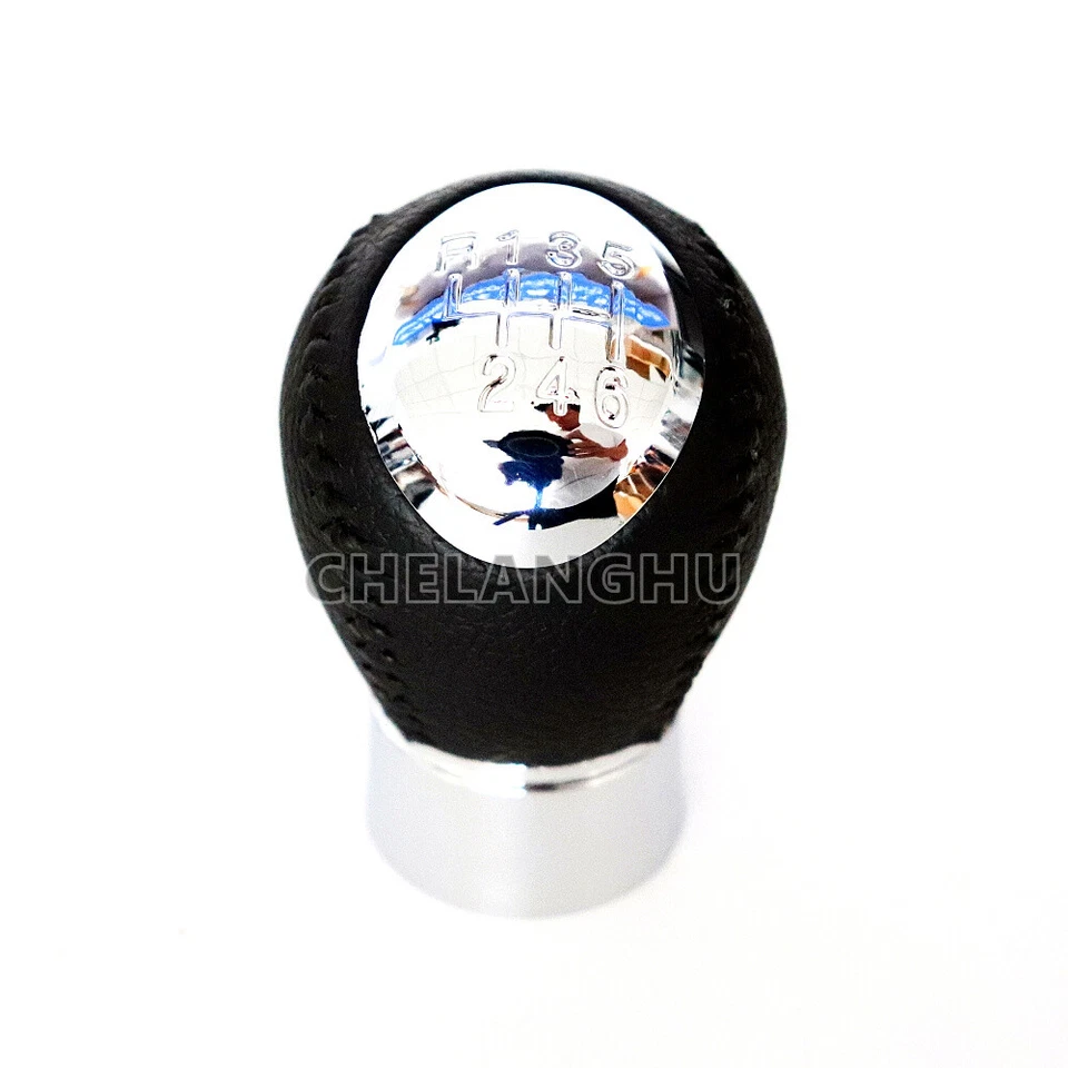 6 Speed Leather Gear Stick Shift Knob For Mazda 3 5 6 323 626 RX-8 MPV - Image 1 of 4