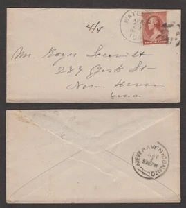 1880's Cover – Waterloo, Iowa – Duplex Cancel - Picture 1 of 1