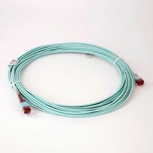 Glasfaser LWL Patchkabel 3m MTP(F) Elite-MTP(F) Elite Stecker aqua 50/125 OM3 Du - Bild 1 von 1