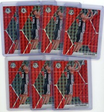 (7) card lot of 2019-20 Mosaic Red Luka Samanic RC Knicks #235