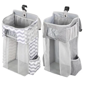 Hanging Diaper Caddy Organizer Baby Bedside Storage Bag Detachable Toy Storage - Picture 1 of 14