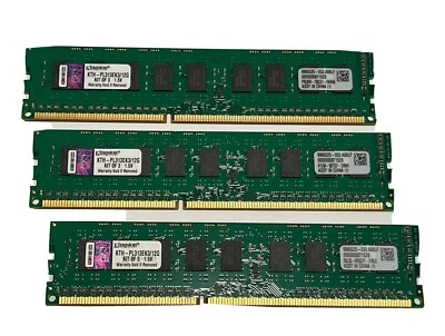 KTH-PL313EK3/12G Kingston 12GB Kit (3 X 4GB) PC3-10600 DDR3-1333MHz (Kit of 3) - Image 1 of 2