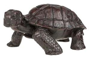 Figura decorativa tortuga figura de jardín animal escultura balcón mesa estatua decoración - Imagen 1 de 2