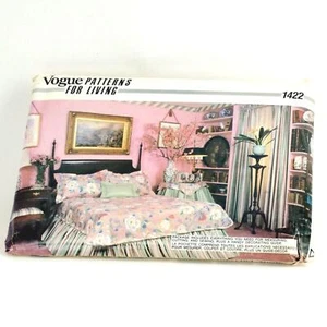 Vogue Patterns for Living 1422 Sewing Pattern Uncut Bedroom Decorating Comforter - Picture 1 of 12