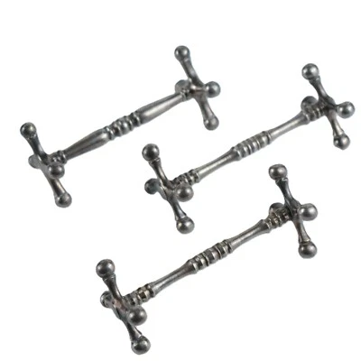 Lote de 3 restos de cuchillos alemanes de colección de plata de 3" - extremos cruzados - mediados de siglo Foto 1 de 4