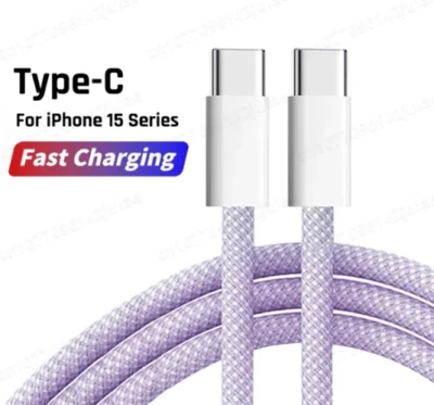 USBC (Type-C) to USBC  Fast Charger Cord cable For Apple or Multipurpose - Image 1 of 4