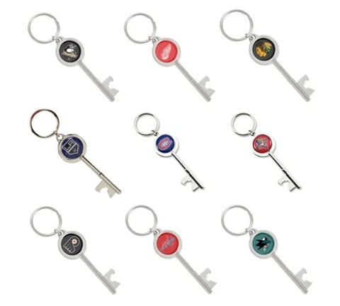 NHL Skeleton Key Bottle Opener Keychain Cover