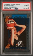1997 Pinnacle Inside WNBA Court Collection Rebecca Lobo PSA 10 UCONN Huskies