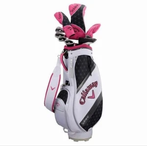CALLAWAY SOLAIRE Ladies’ Pink Golf Club 8 pc Set with Caddy Bag 2018 model NEW - Picture 1 of 9