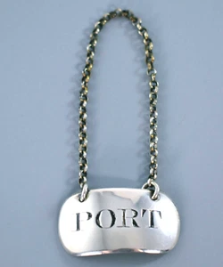 ANTIQUE GEORGIAN SILVER PORT DECANTER LABEL 1807 - Picture 1 of 4