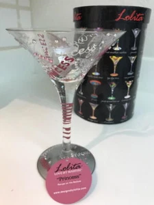LOLITA LOVE MY MARTINI - PRINCESS - MARTINI GLASS NEW IN BOX - Picture 1 of 3