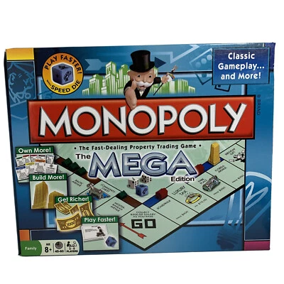 Monopoly Die Mega Edition 2013 Brettspiel Parker Brothers Hasbro fehlende Token - Bild 1 von 4