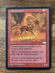 MTG: 1x Thundermare - Weatherlight - Actual Card - Picture 1 of 2