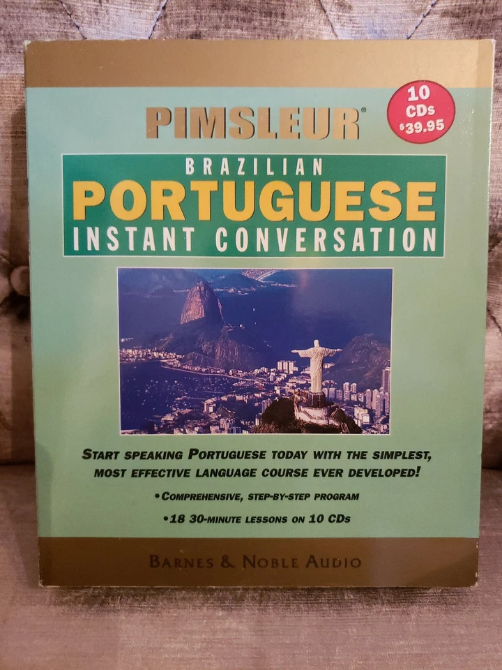 Pimsleur Brazilian Portuguese Instant Conversation 18 30-Minute Lessons 10 CD's - Image 1 of 1