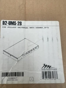 Middle Atlantic D2-UMS-28, 2 U sliding drawer  - Picture 1 of 6