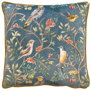 Orient Chinoiserie Vögel schieferblau Kissenbezüge von Wylder 43 cm x 43 cm - Bild 1 von 2