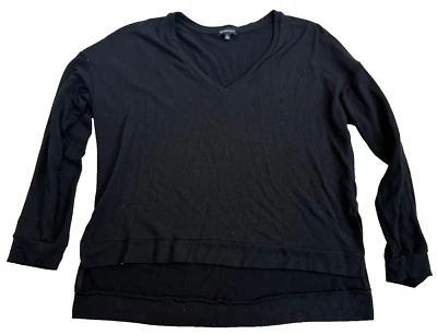 Beyond Yoga Women's Black Long Sleeve Athletic Soft Shirt V-Neck Size XL   - Image 1 of 4
