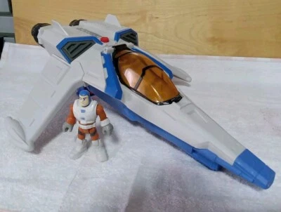 Imaginext Disney 2021 Pixar XL Lightyear nave espacial luz sonido con figura funciona Foto 1 de 4