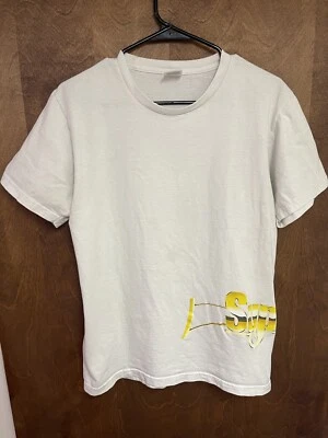 Camiseta Supreme Automática Para Hombre Mediana Oro Blanco Uzi SS17 Manga Corta M Foto 1 de 4