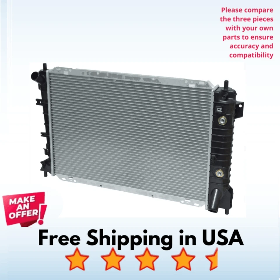 Radiator A/C Fit Lincoln Town Car 1995-1997, Mercury Grand Marquis 1995-1997 - Image 1 of 1