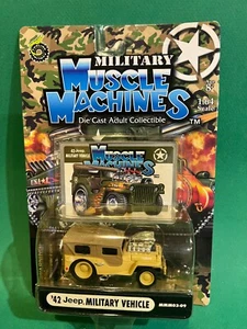 Funline Muscle Machines 1942 Jeep Military Vehicle 1/64 Diecast MOC BX31 - Picture 1 of 1
