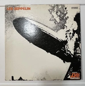 RARE Led Zeppelin Debut - 1st Pressing Purple / Tan Atlantic Fan Label SD 8216 - Picture 1 of 12