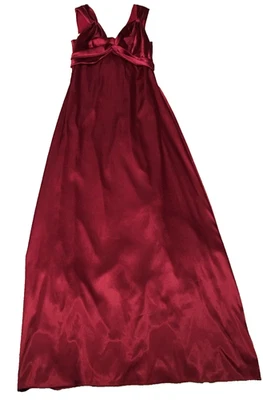 Vestido de novia David's para mujer talla 6 rojo torcido delantero cuello en V sin mangas forrado nuevo sin etiquetas Foto 1 de 4
