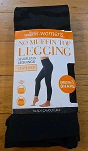 Blissful Benefits by Warner's Size 2X/3X - No Muffin Top Leggings Black Camo #50 - Picture 1 of 7