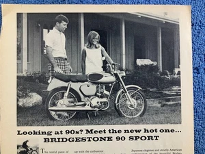 Oldtimer Anzeige 1965 1965 Bridgestone 90 Sport. - Bild 1 von 2