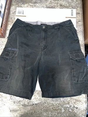 Harley Davidson Motorcycle Cargo Shorts Dark  Blue 100% Cotton Men's Size 32 - Image 1 of 4