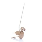 Strauchbehang Singvogel hängend natur 1 Stück 4x2x6cm NEU Christbaumschmuck 